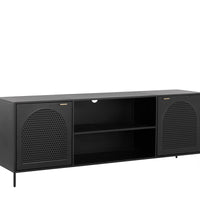 Aziza Media Console and Cabinet