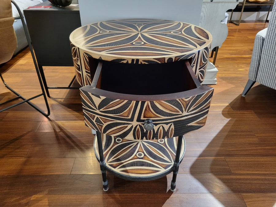 Ema Hand Painted Side Table