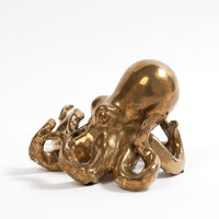 Octopus Sculpture - Gold