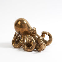 Octopus Sculpture - Gold