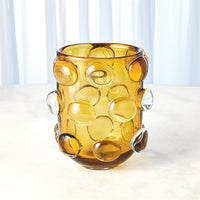 Rondelle Vases - Amber