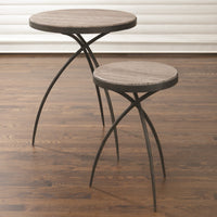 Tri-Pod Tables With Grey Marble Top