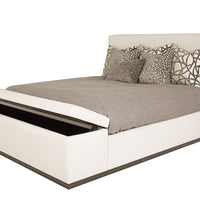 Cielo (Wood Base) Bed with Storage Footboard