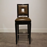 Grid Swivel Bar Stool