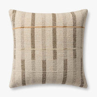 PLL0175 Ivory / Brown Pillow