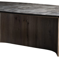 Hash Rectangular Dining Table made in Mexico from raw American oak.