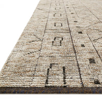 Odyssey Natural + Ash Area Rug that draws inspiration from tribal influences and combines relaxed linear pattern with a sophisticated color palette.