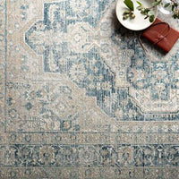Elise Neutral/ Blue Area Rug