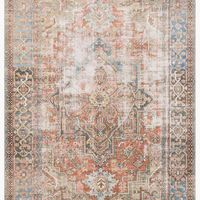 Loren Terracotta/Sky Area Rug