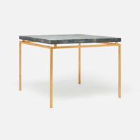 Benjamin Game Table with flat black finish.