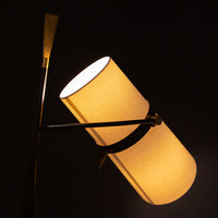 Closed up view of the shade of Yasmin Antique Iron Floor Lamp.