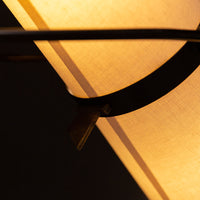 Closed up view of the shade of Yasmin Antique Iron Floor Lamp.