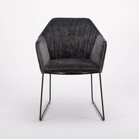 Black New York Arm Chair with painted finish and fully removable covers.