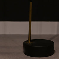 Closed up view of the base of Yasmin Antique Iron Floor Lamp.