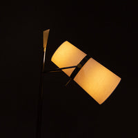 Closed up view of the shade of Yasmin Antique Iron Floor Lamp.