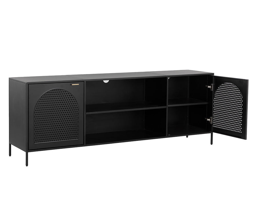 Aziza Media Console and Cabinet
