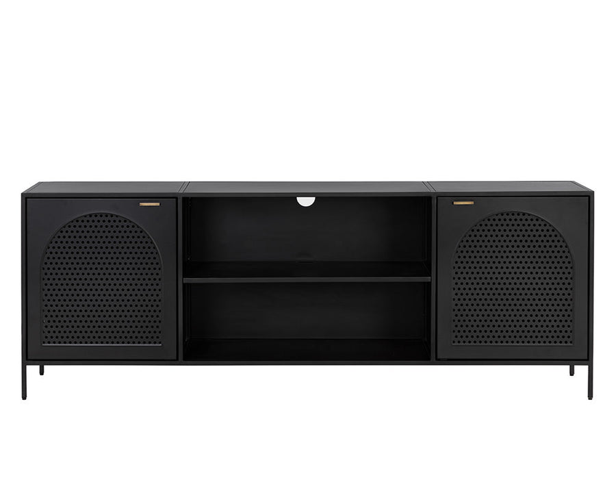 Aziza Media Console and Cabinet