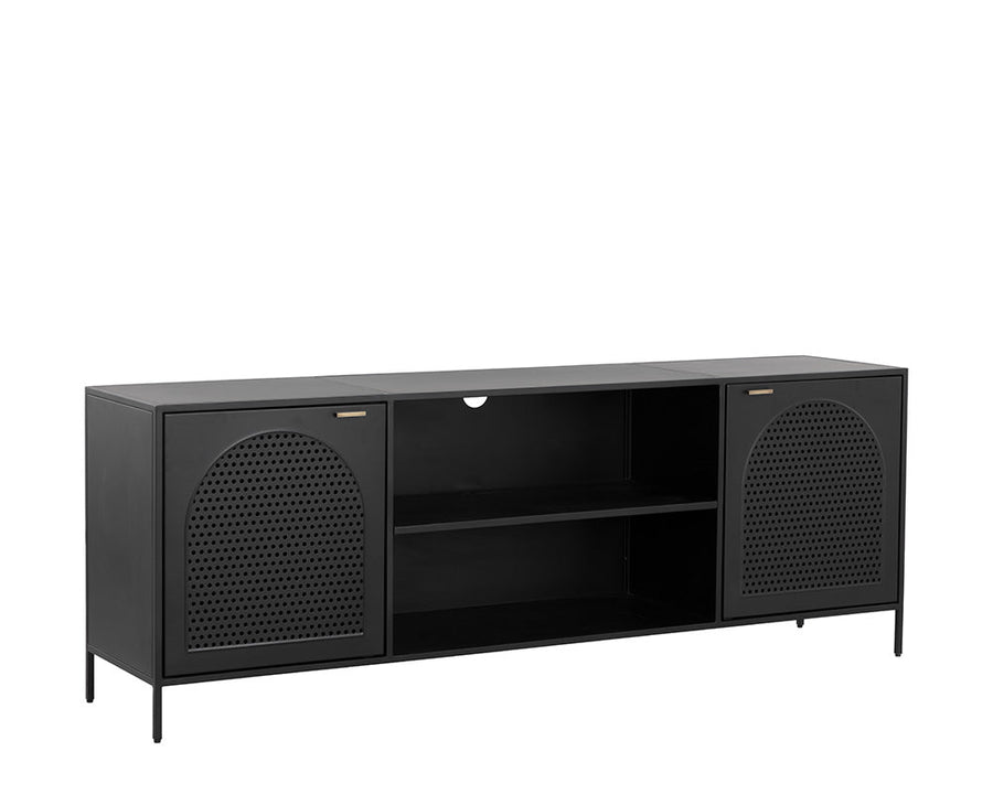 Aziza Media Console and Cabinet