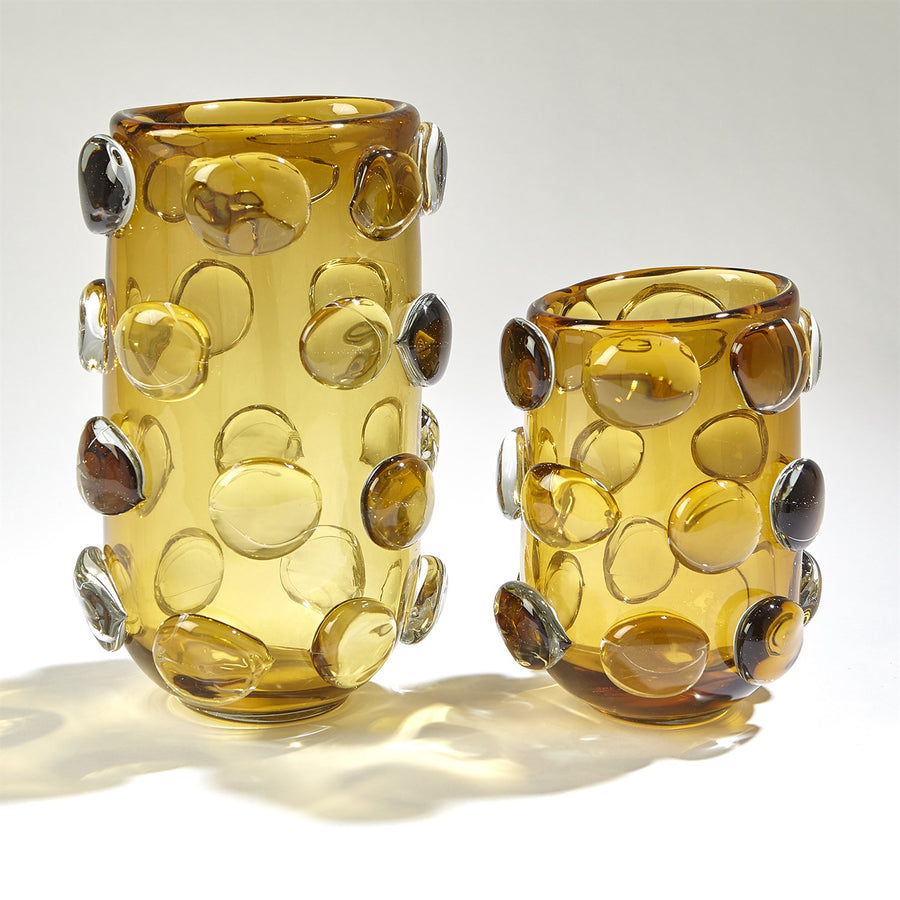 Rondelle Vases - Amber