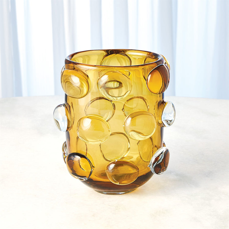 Rondelle Vases - Amber