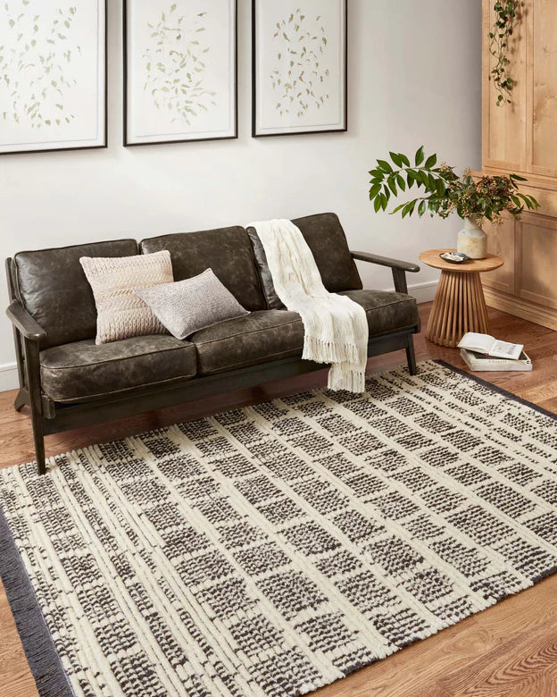 Alice 02 Cream/ Charcoal Area Rug
