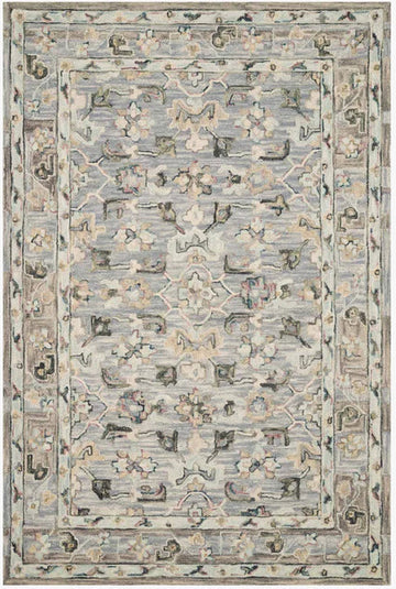 Beatty Light blue/ Multi Area Rug