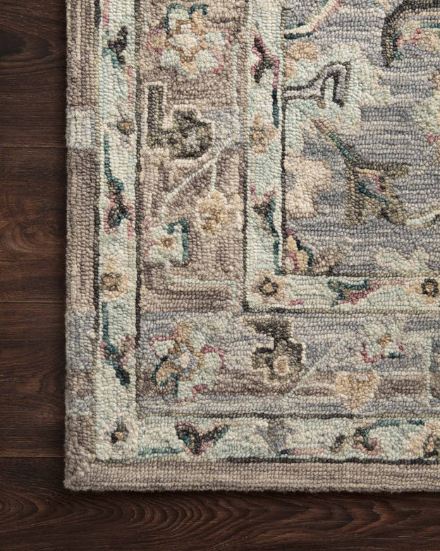 Beatty Light blue/ Multi Area Rug