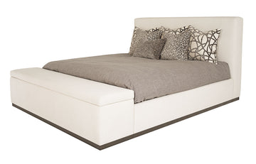 Cielo (Wood Base) Bed with Storage Footboard