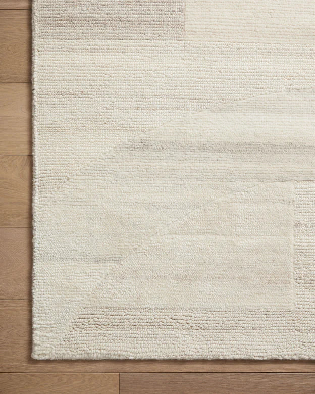 Elodie Natural/ Light Plum Area Rug