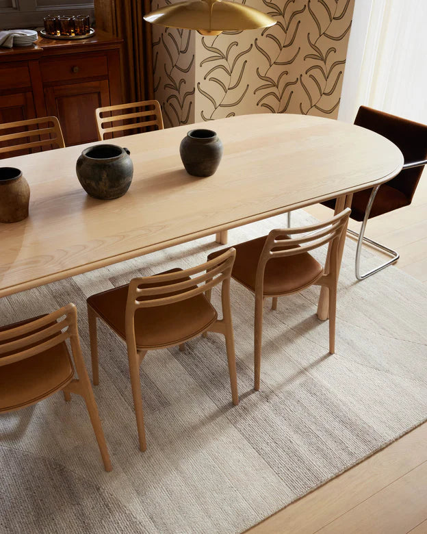 Elodie Natural/ Light Plum Area Rug