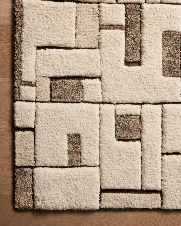Octavia Coffee/ Natural Area Rug