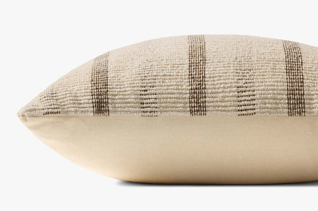 PLL0175 Ivory / Brown Pillow