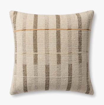 PLL0175 Ivory / Brown Pillow