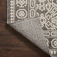 Rainier RAI-02 Pebble / Ivory Area Rug