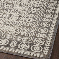 Rainier RAI-02 Pebble / Ivory Area Rug