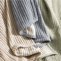 Pick Stitch Natural King Coverlet