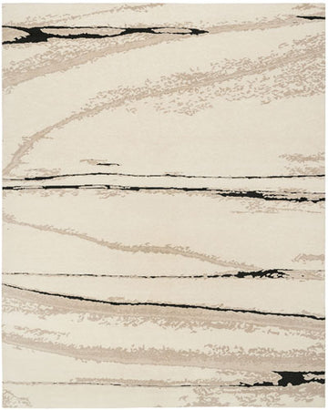 Spalted Natural Charcoal Area Rug - 9' x 12'