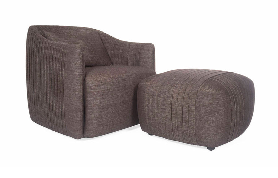 Viki Swivel Chair & Ottoman