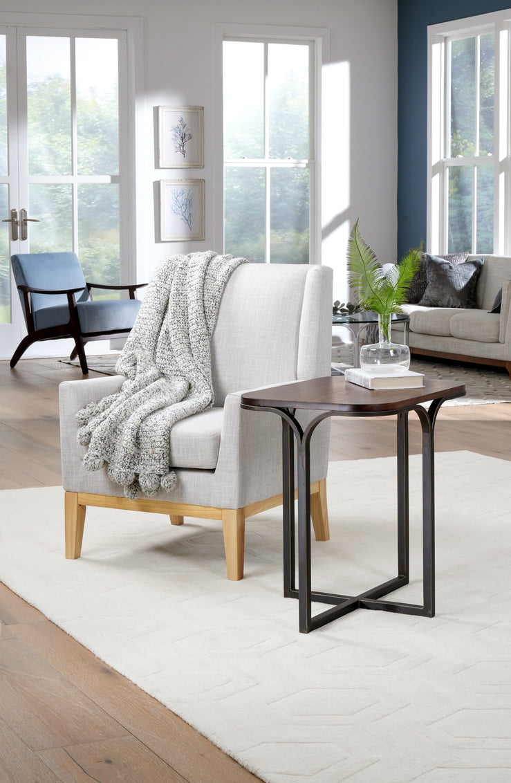 Wave Rectangular End Table