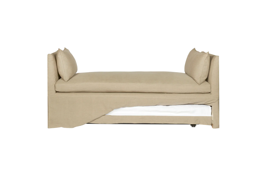 Chaise lounge daybed with trundle deals