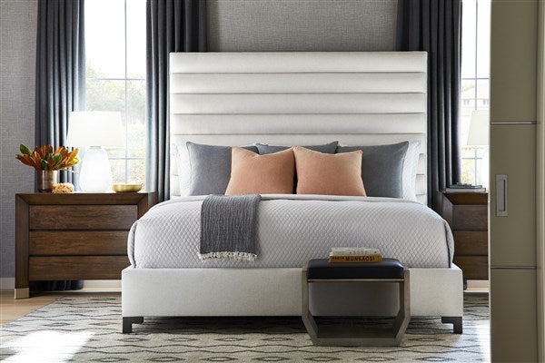 Kelsey King Bed With Upholstered Headboard