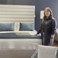 Kelsey King Bed With Upholstered Headboard