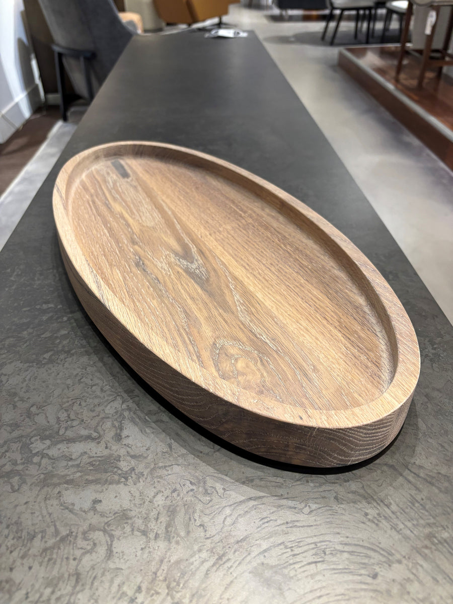 Rubio Smoke Large Oval Tray