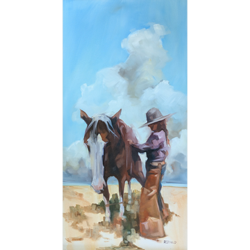 "Some Place to rest easy" - Original Oil  Painting