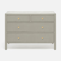 Jarin Dresser 48" in beige color and with four drawers, front view.