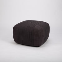 Dark brown fabric Viki ottoman.