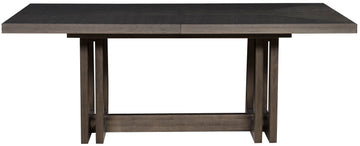 Axis Dining Table with clean lines, ash wood species, beefy to, and a captivating base.