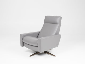 American Leather's Cloud Comfort recliner chair, white.