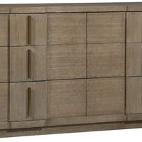 Axis Six-Drawer Chest with classic Mid-century Modern and Art Deco design.