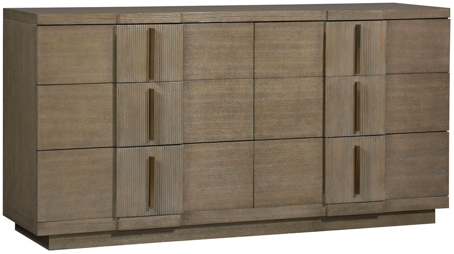 Axis Six-Drawer Chest with classic Mid-century Modern and Art Deco design.